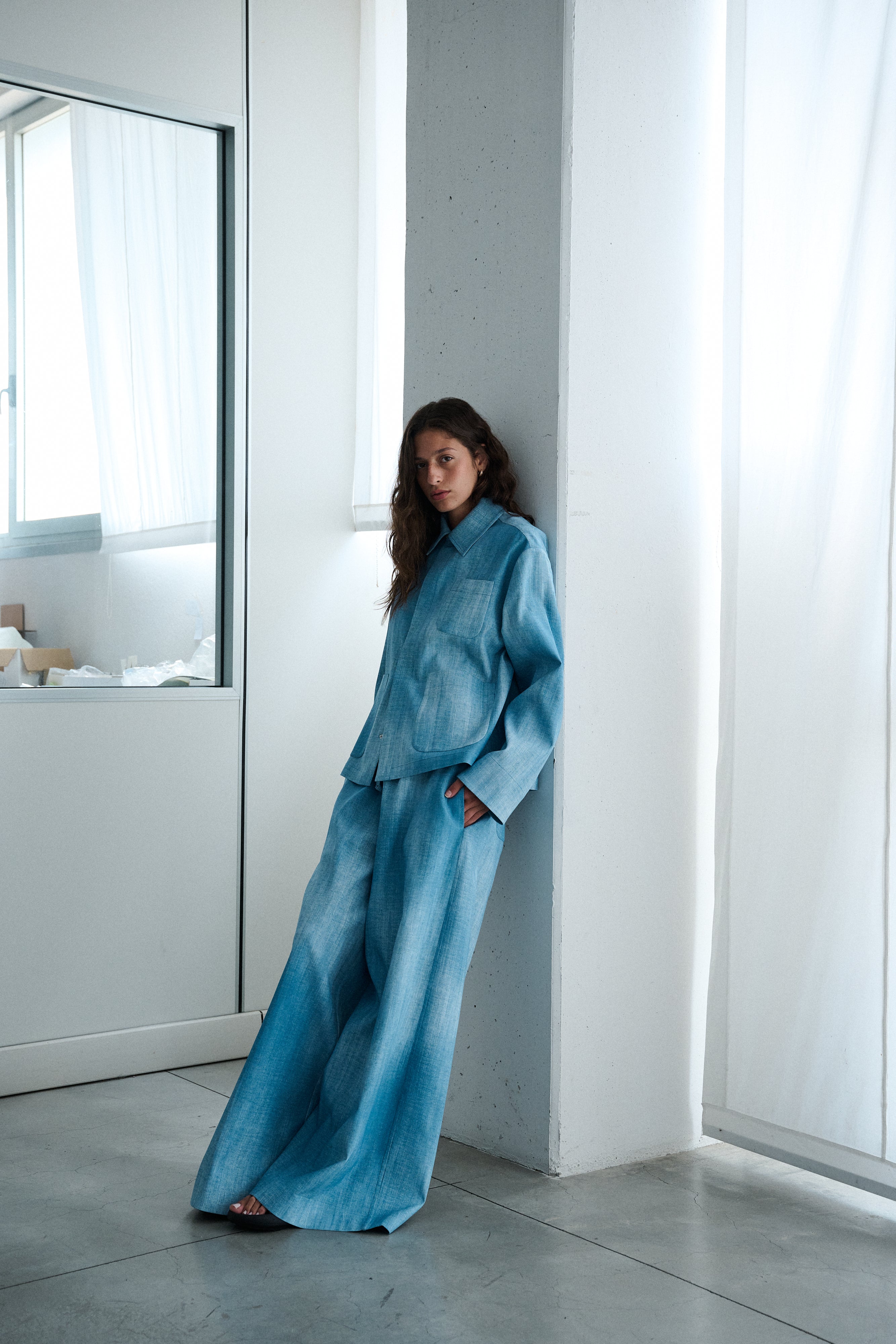 The Set Jacket - Cotton Cloudy Blue