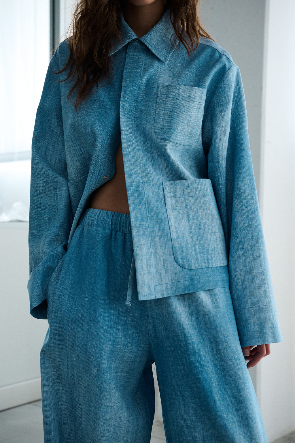The Set Jacket - Cotton Cloudy Blue
