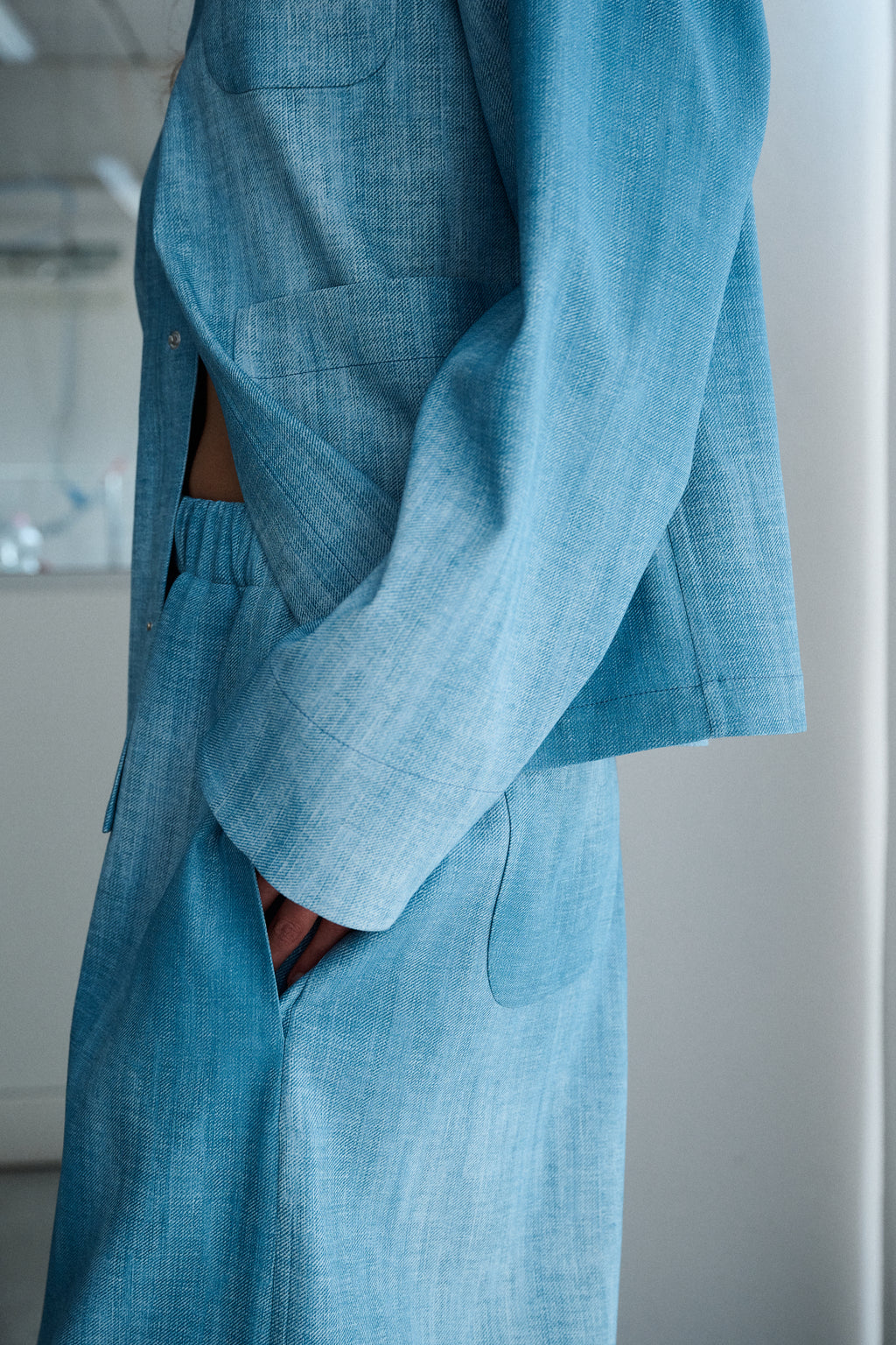 The Set Jacket - Cotton Cloudy Blue
