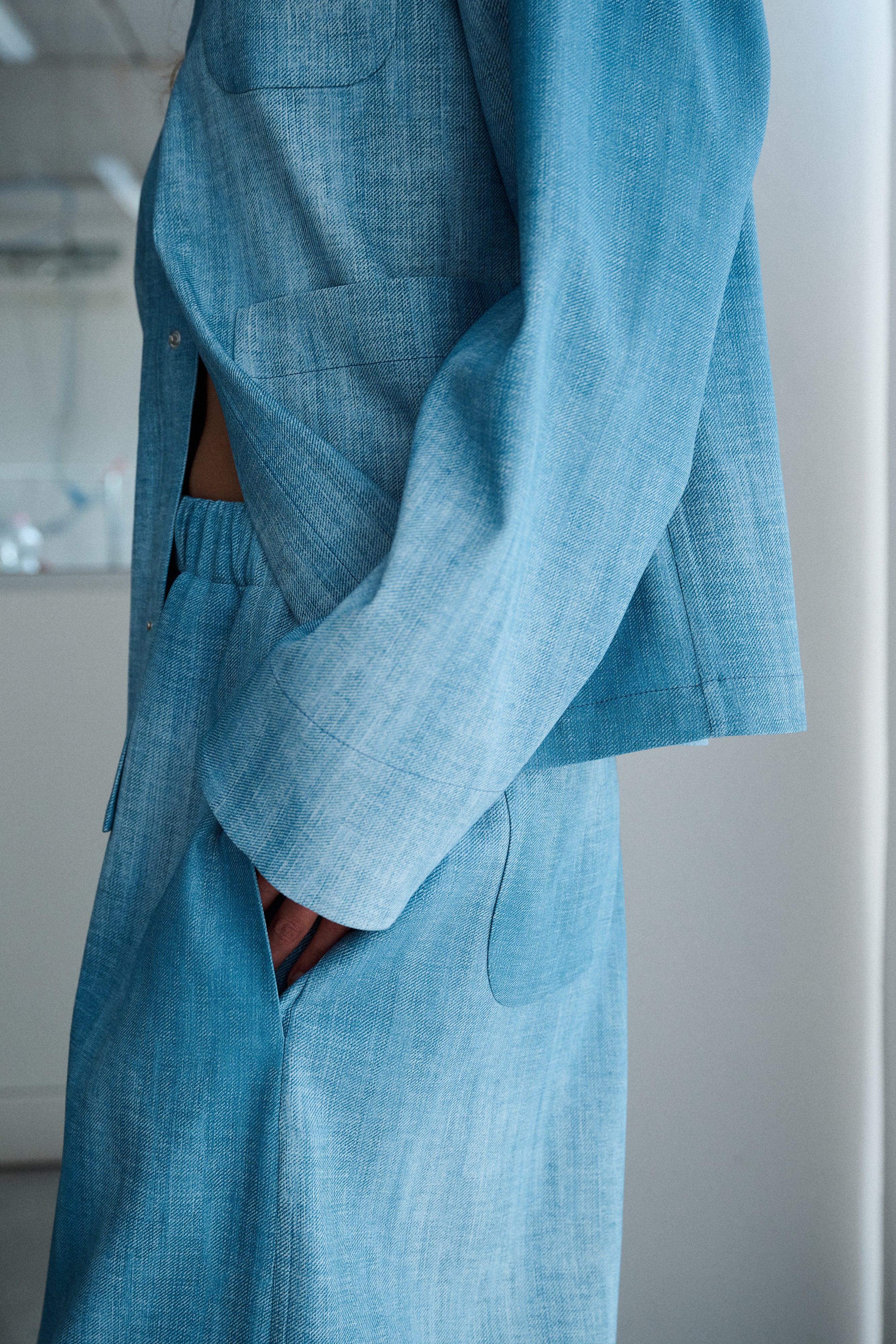 The Set Jacket - Cotton Cloudy Blue