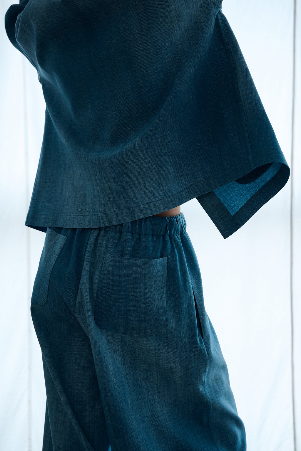 Flowy Pants – Cotton Cloudy Blue