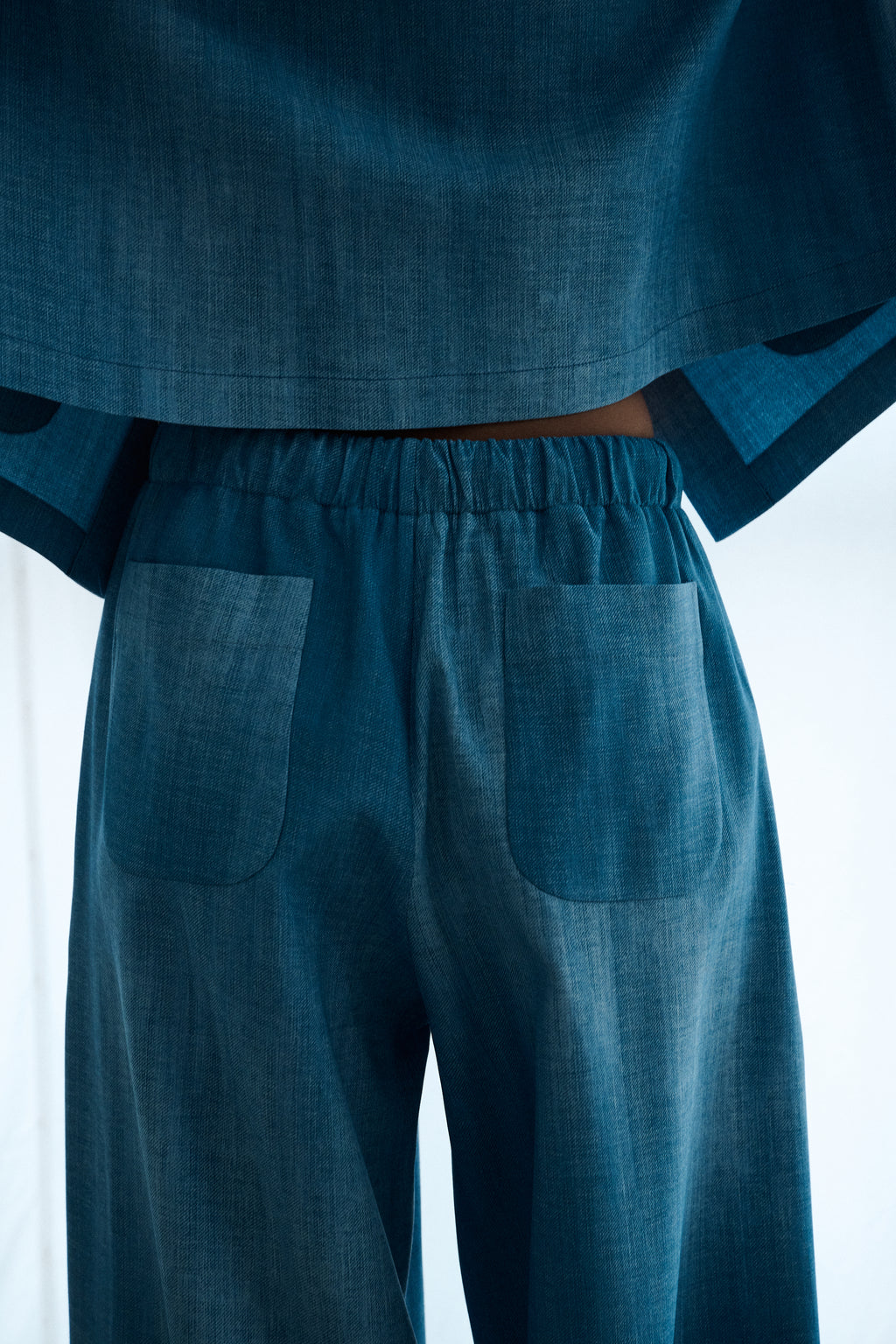 Flowy Pants – Cotton Cloudy Blue