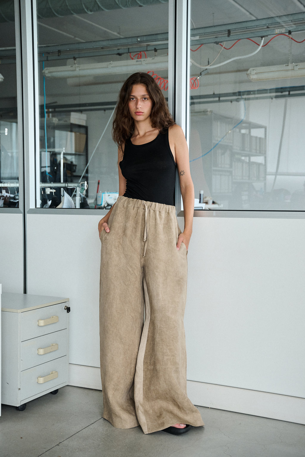 Flowy Pants – Cotton Stone Cloud
