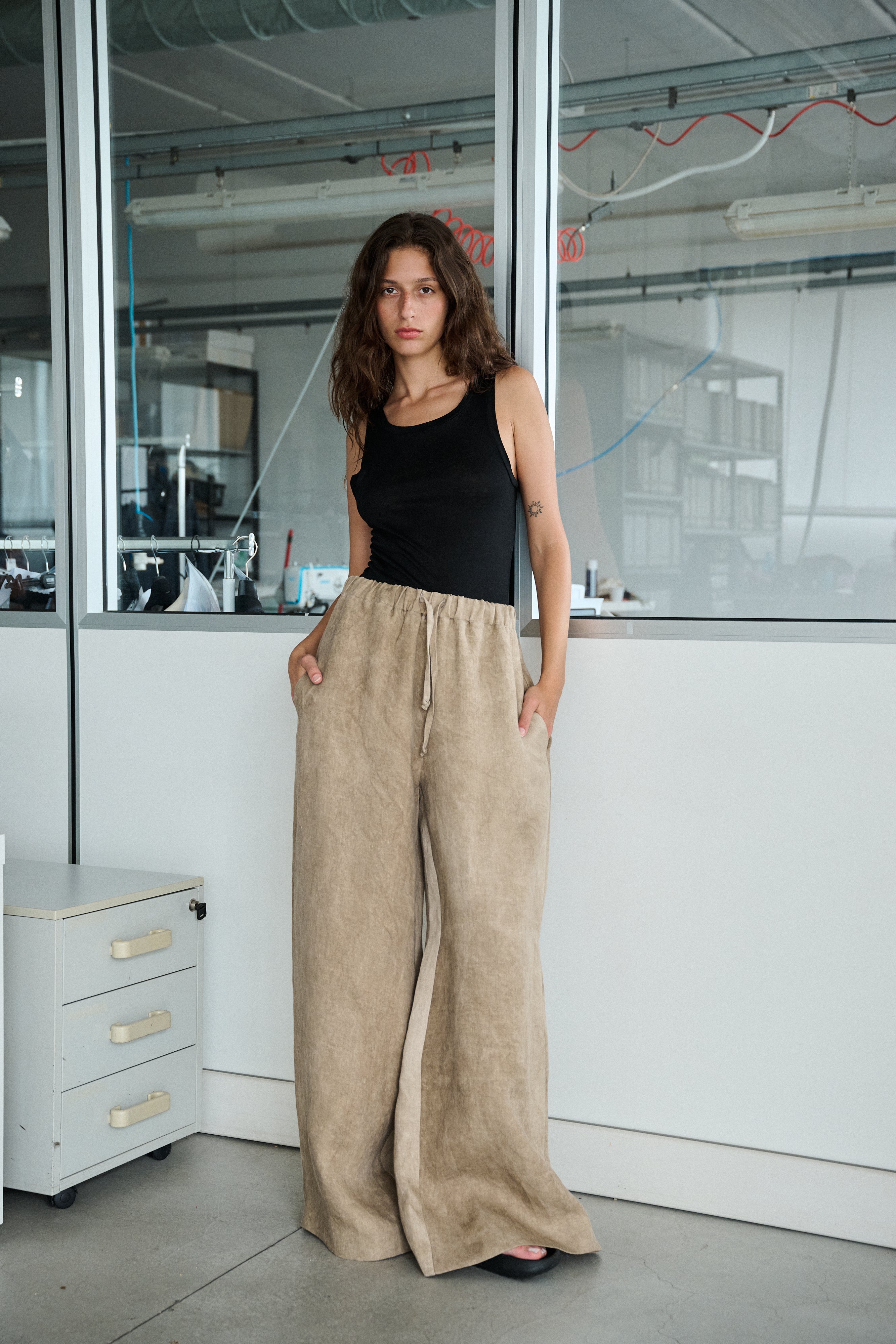 Flowy Pants – Cotton Stone Cloud
