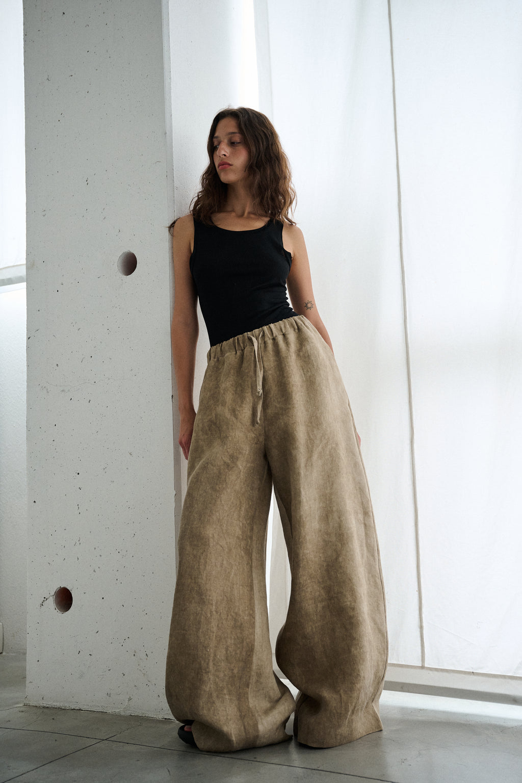 Flowy Pants – Cotton Stone Cloud