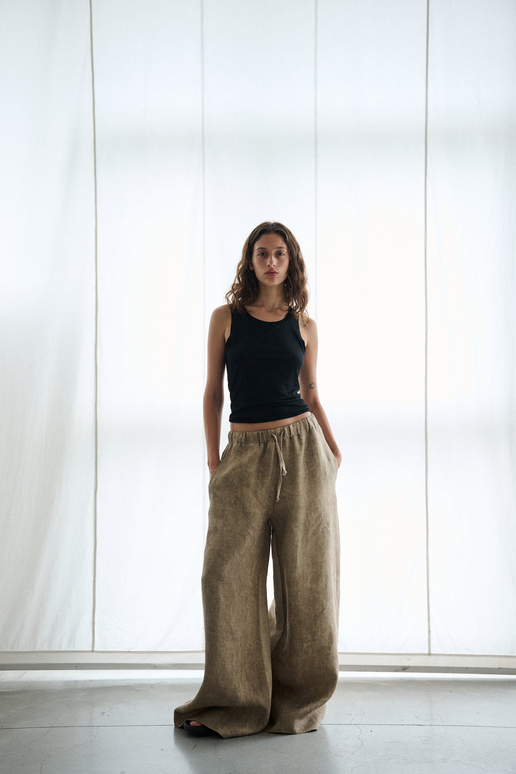 Flowy Pants – Cotton Stone Cloud