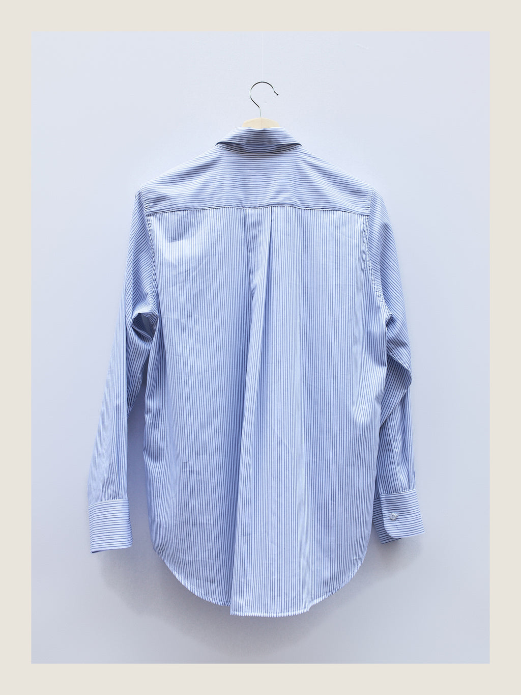 Crisp Shirt in Blue Striped Poplin