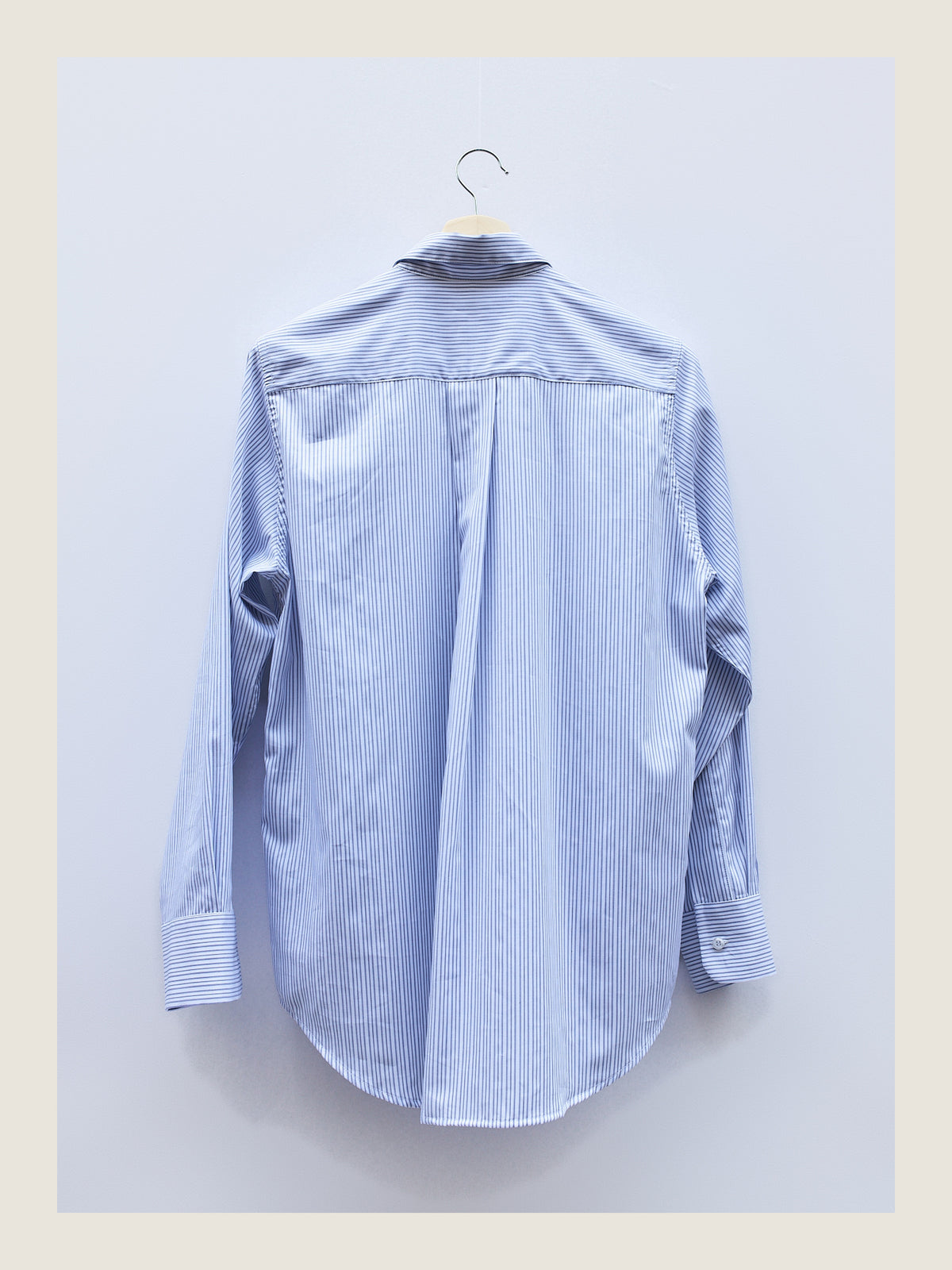 Crisp Shirt in Blue Striped Poplin