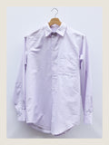 Crisp Shirt in Soft Lavender Cotton Silk