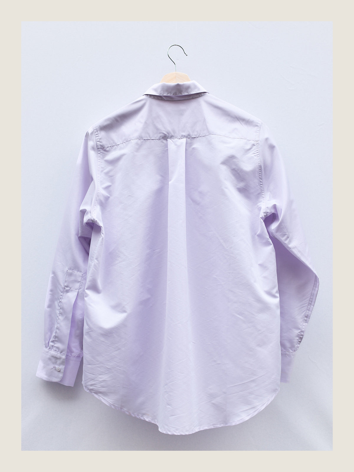 Crisp Shirt in Soft Lavender Cotton Silk