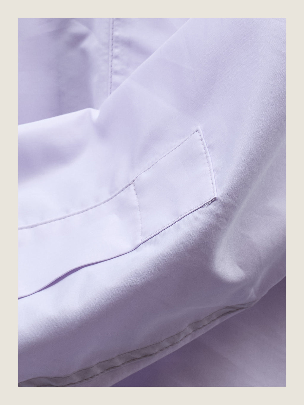 Crisp Shirt in Soft Lavender Cotton Silk