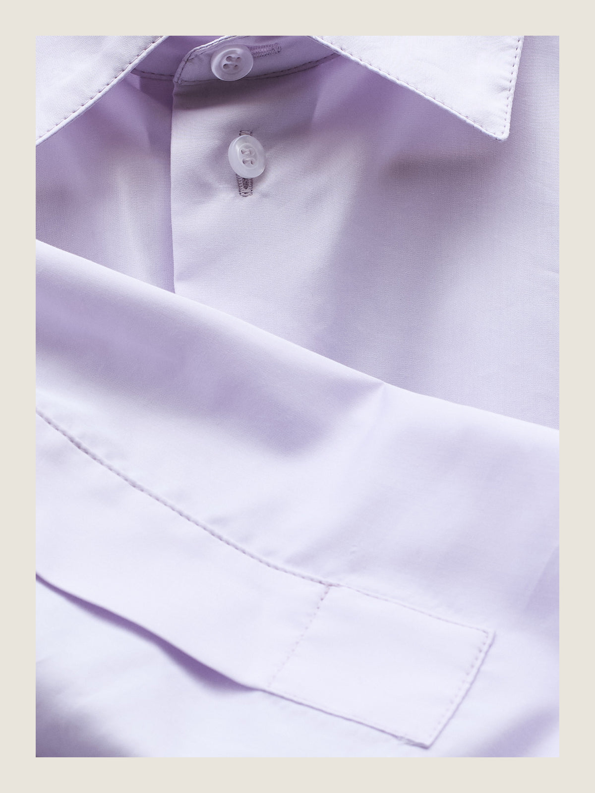 Crisp Shirt in Soft Lavender Cotton Silk