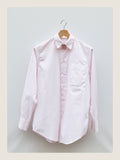 Crisp Shirt in Pale Striped Cotton
