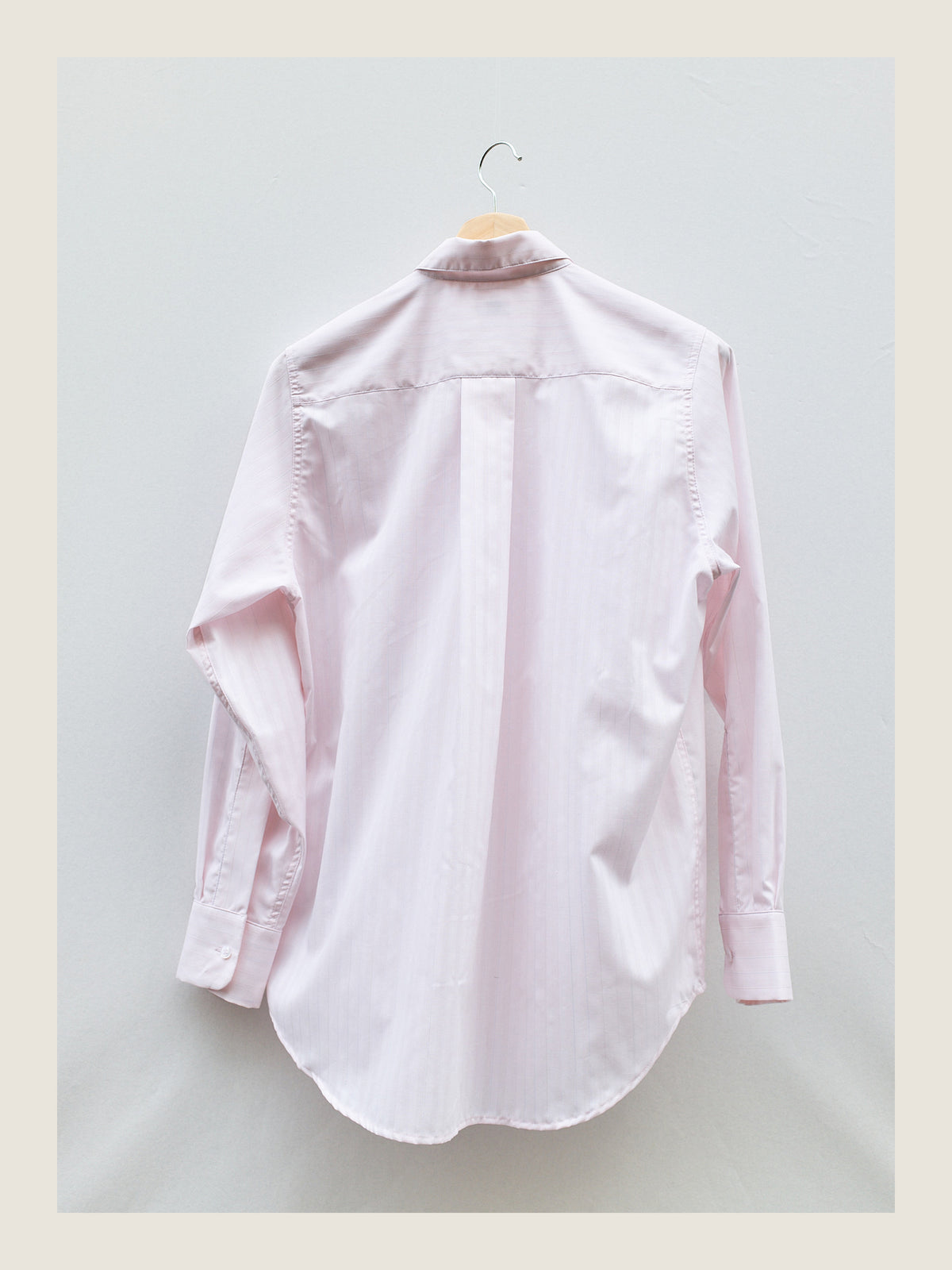 Crisp Shirt in Pale Striped Cotton