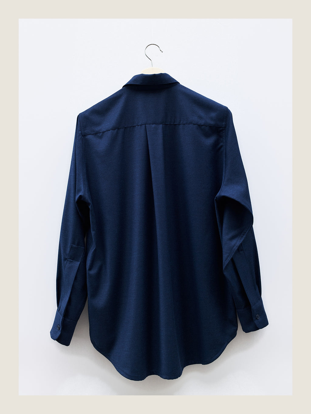 Crisp Shirt in Woad Wool