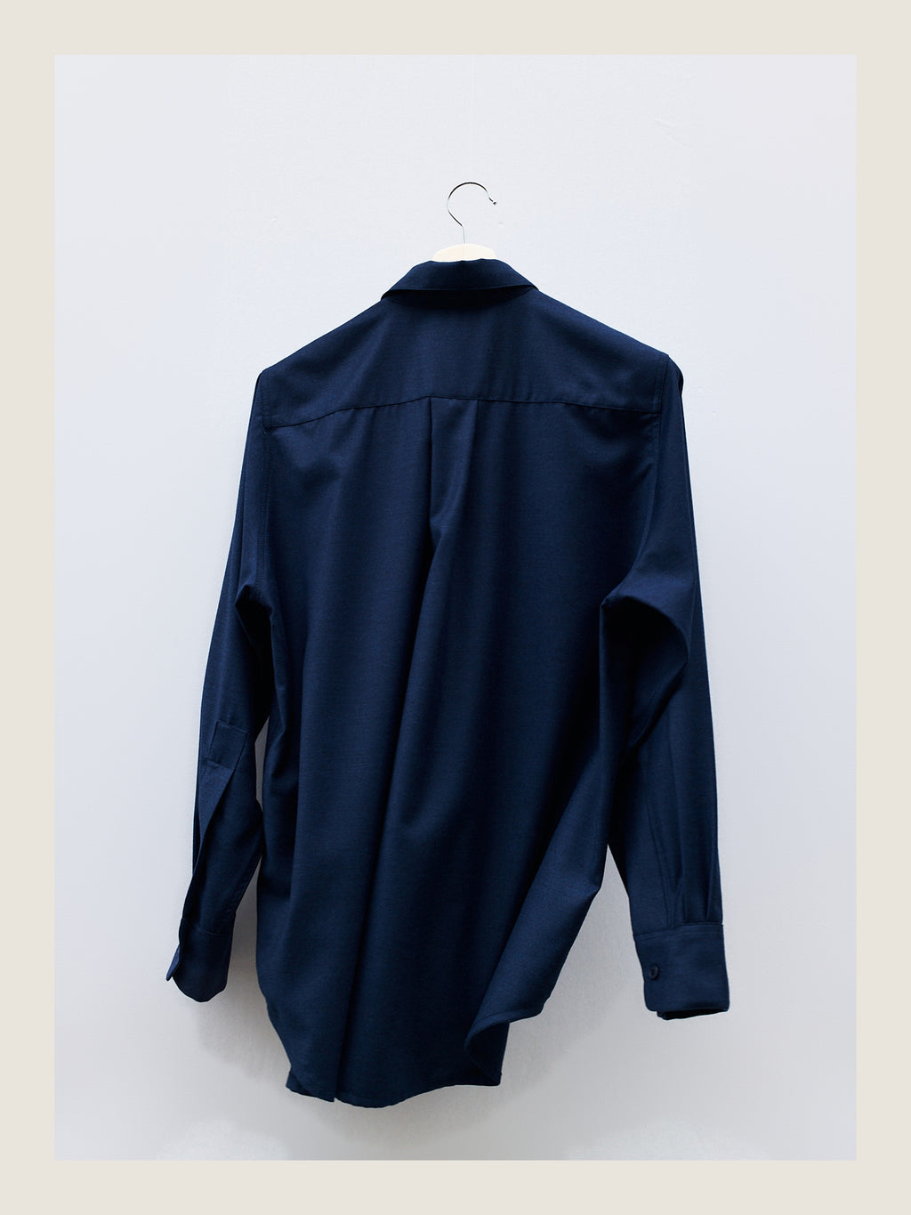 Crisp Shirt in Woad Wool