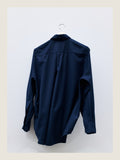Crisp Shirt in Woad Wool
