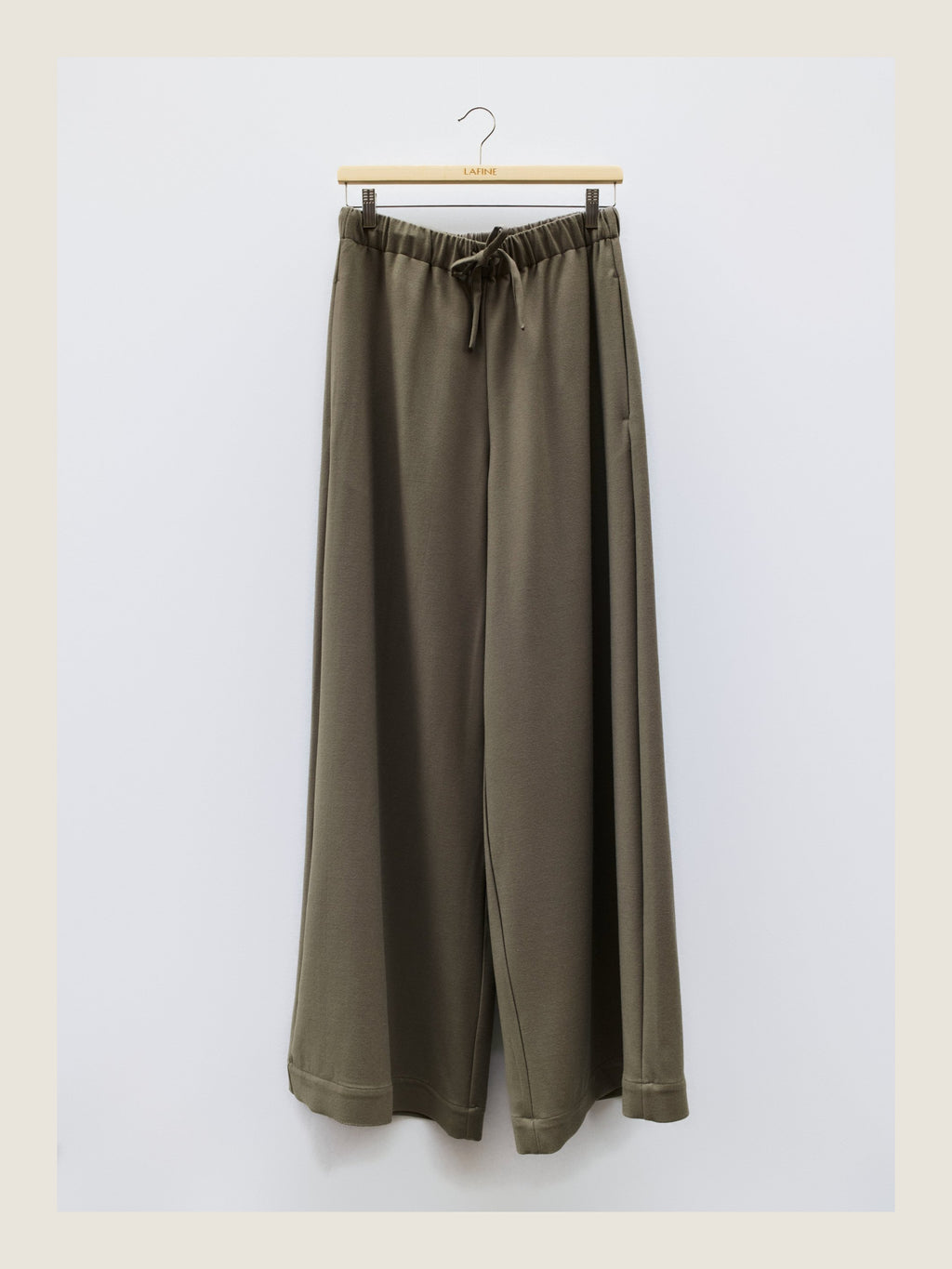 Flowy Pants in Olivo Wool