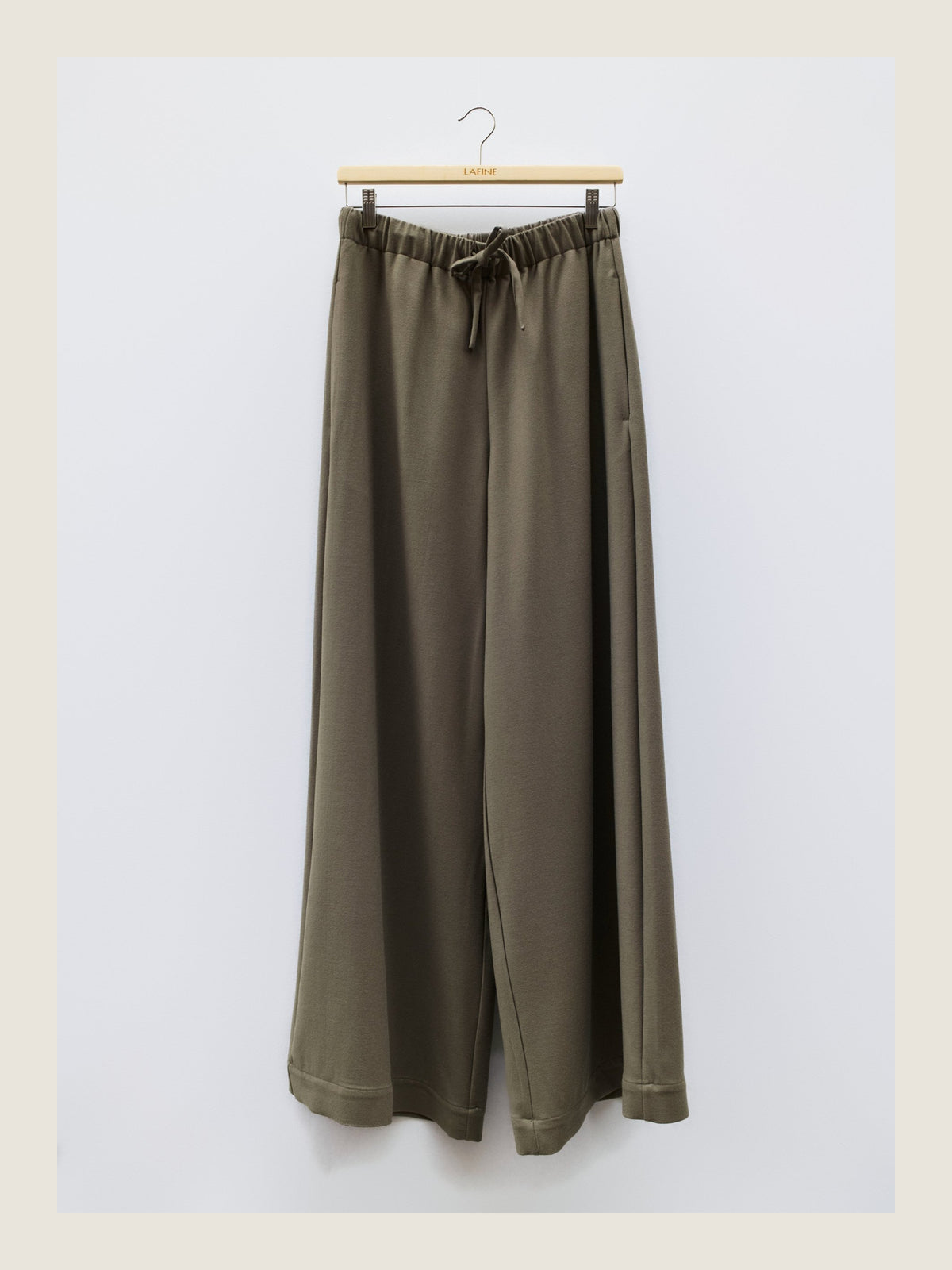 Flowy Pants in Olivo Wool