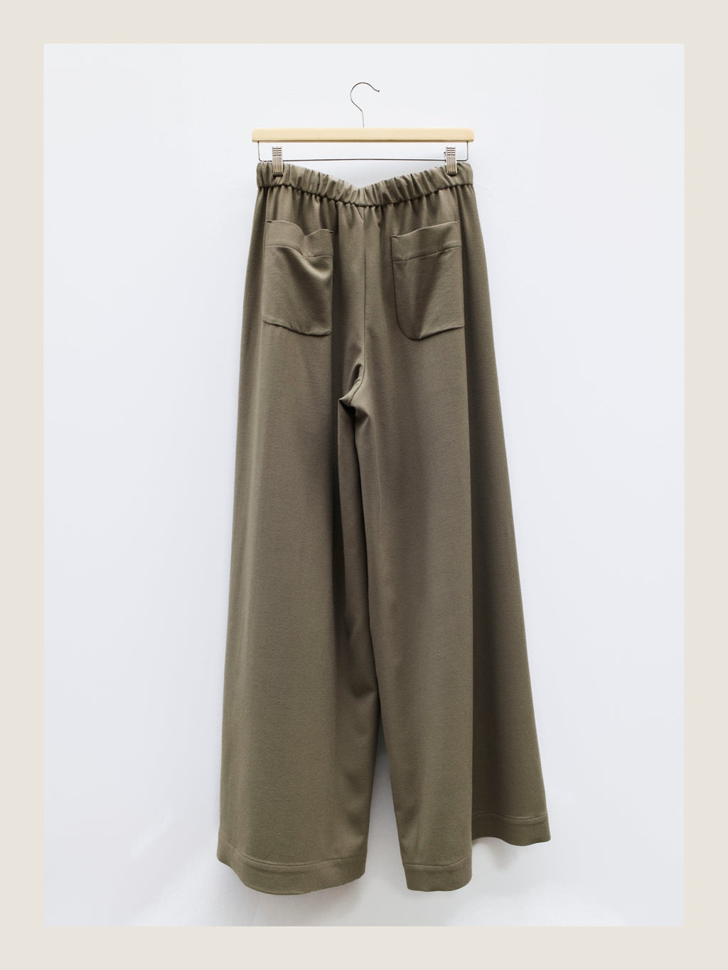 Flowy Pants in Olivo Wool