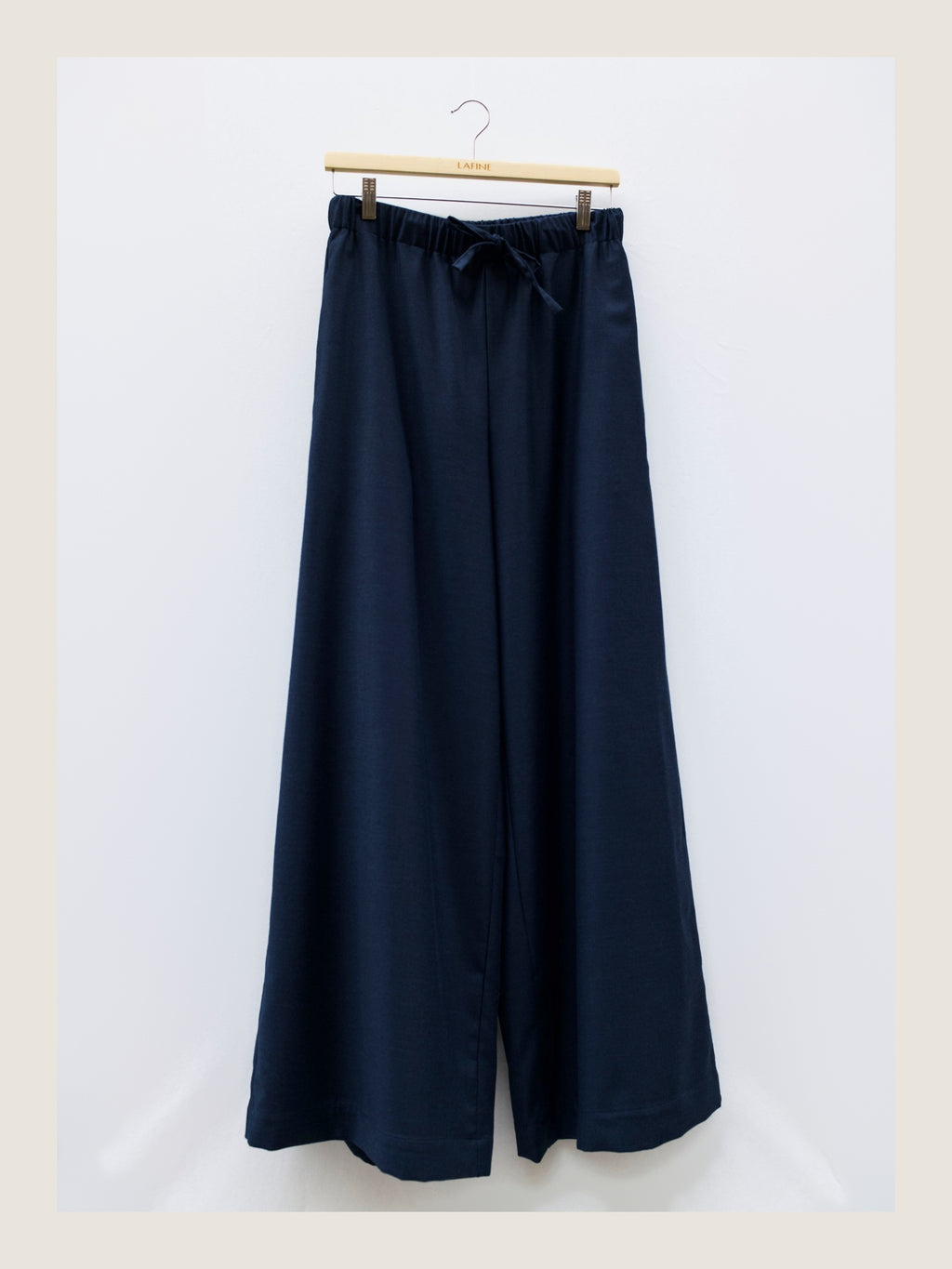 Flowy Pants in Woad Wool