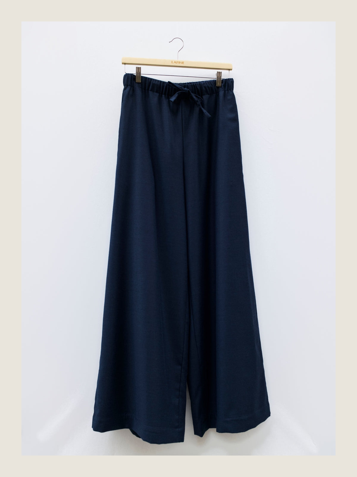 Flowy Pants in Woad Wool