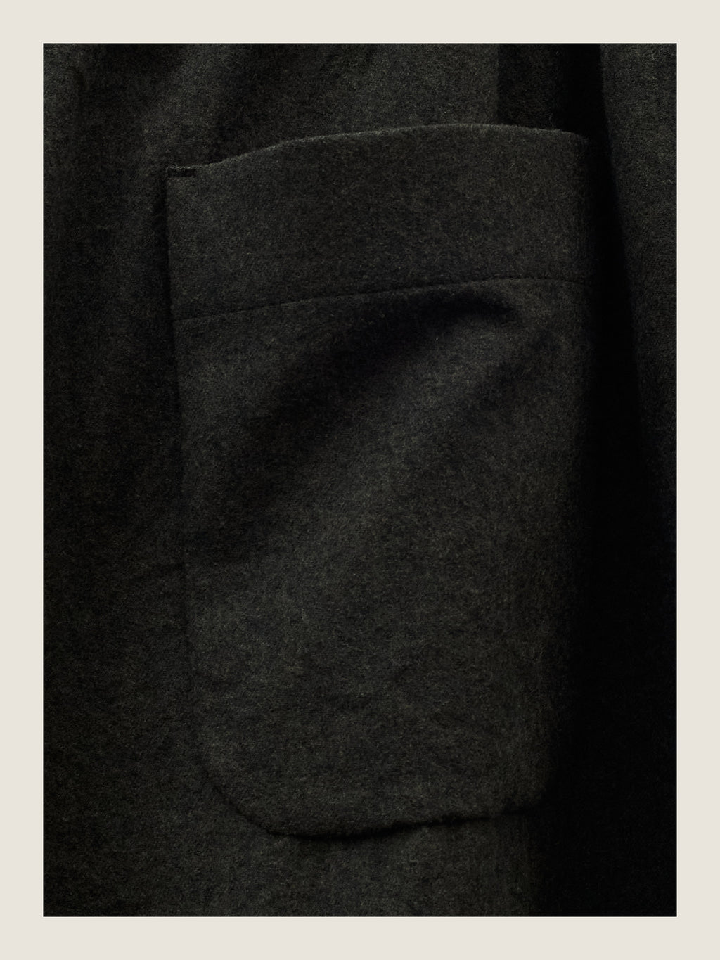 Flowy Winter Shorts in Moss Wool