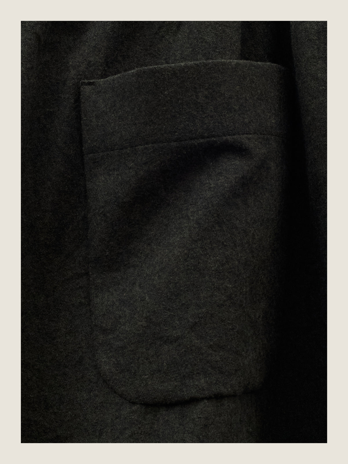 Flowy Winter Shorts in Moss Wool
