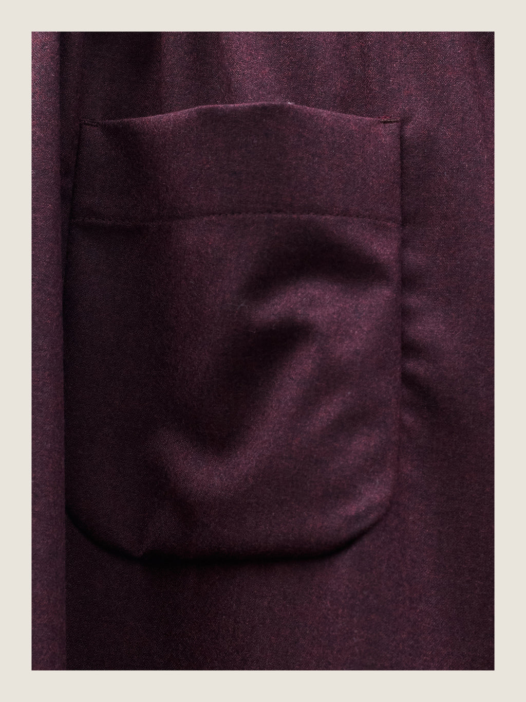 Flowy Winter Shorts in Wine Wool