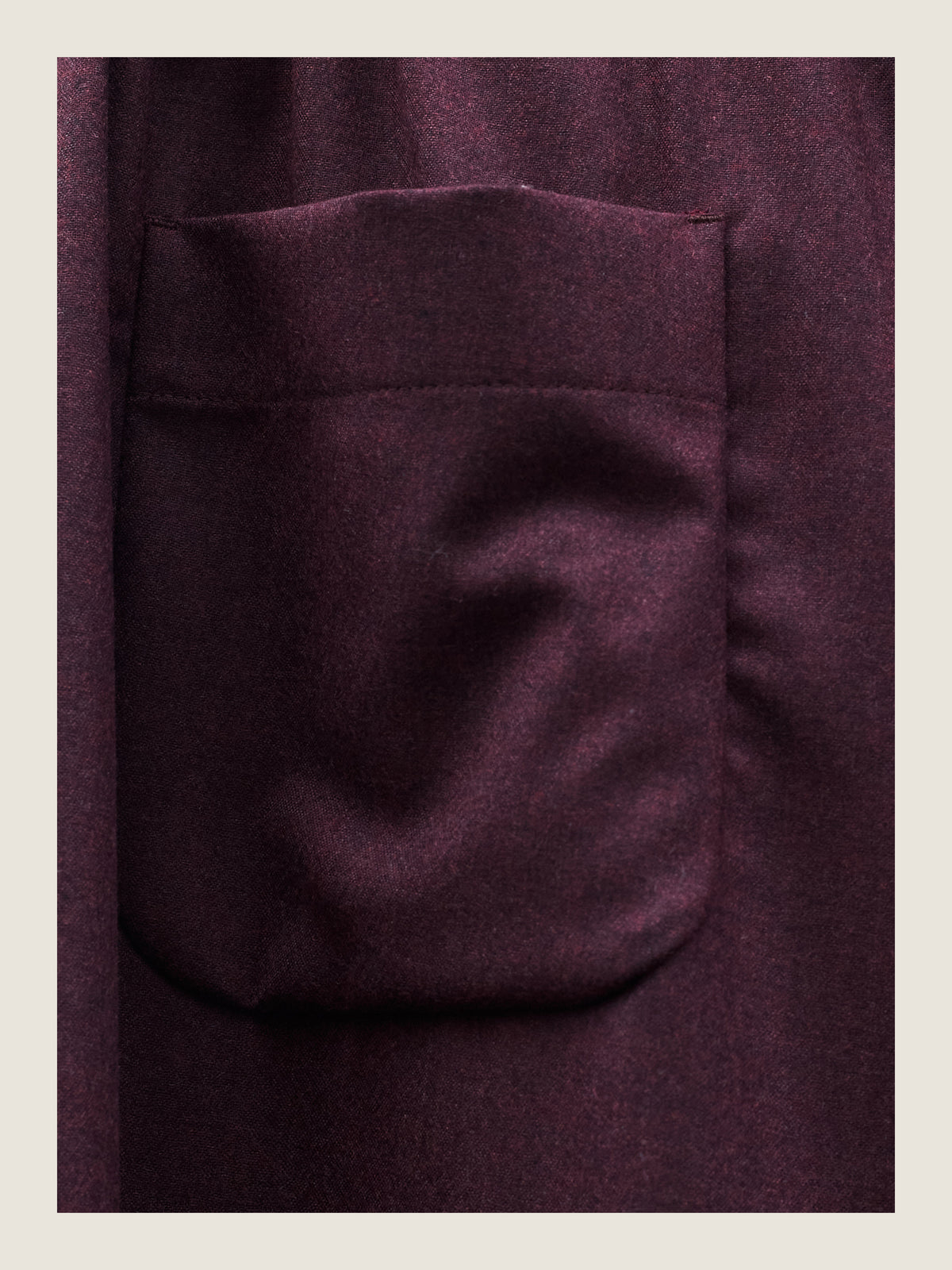 Flowy Winter Shorts in Wine Wool