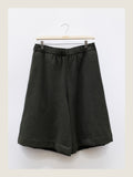 Flowy Winter Shorts in Moss Wool