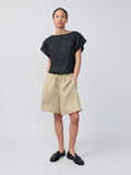 Flowy Shorts – Linen Khaki