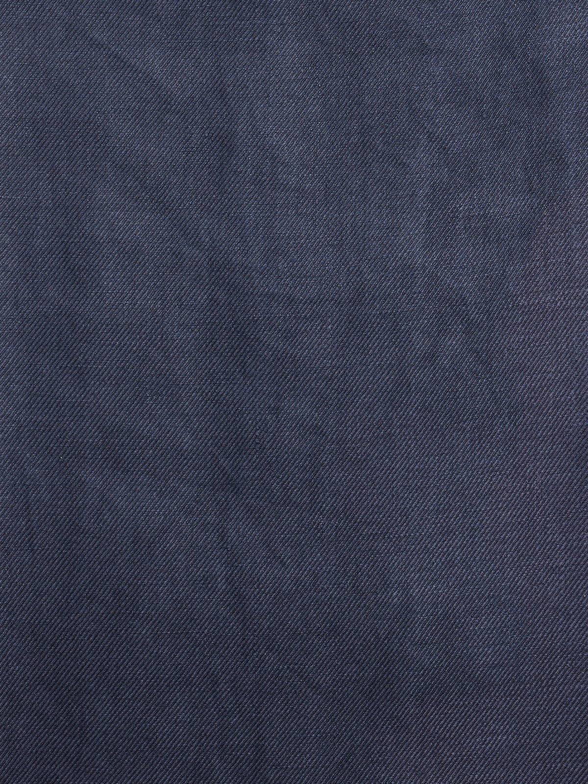 LAFINE Flowy Pants in Deep Blue linen. Designed by Yvonne Koné. Made in Italy.