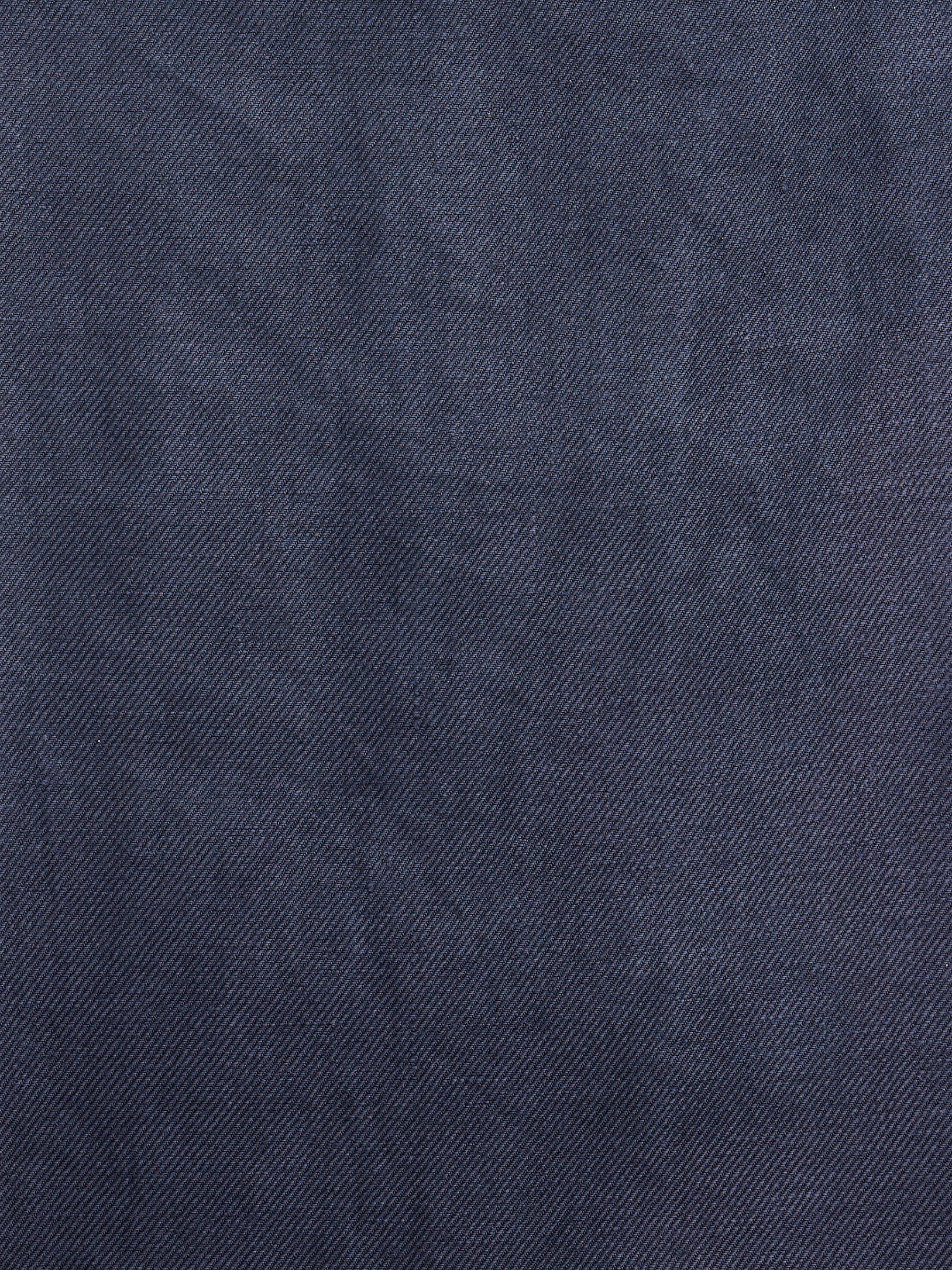 LAFINE Flowy Pants in Deep Blue linen. Designed by Yvonne Koné. Made in Italy.