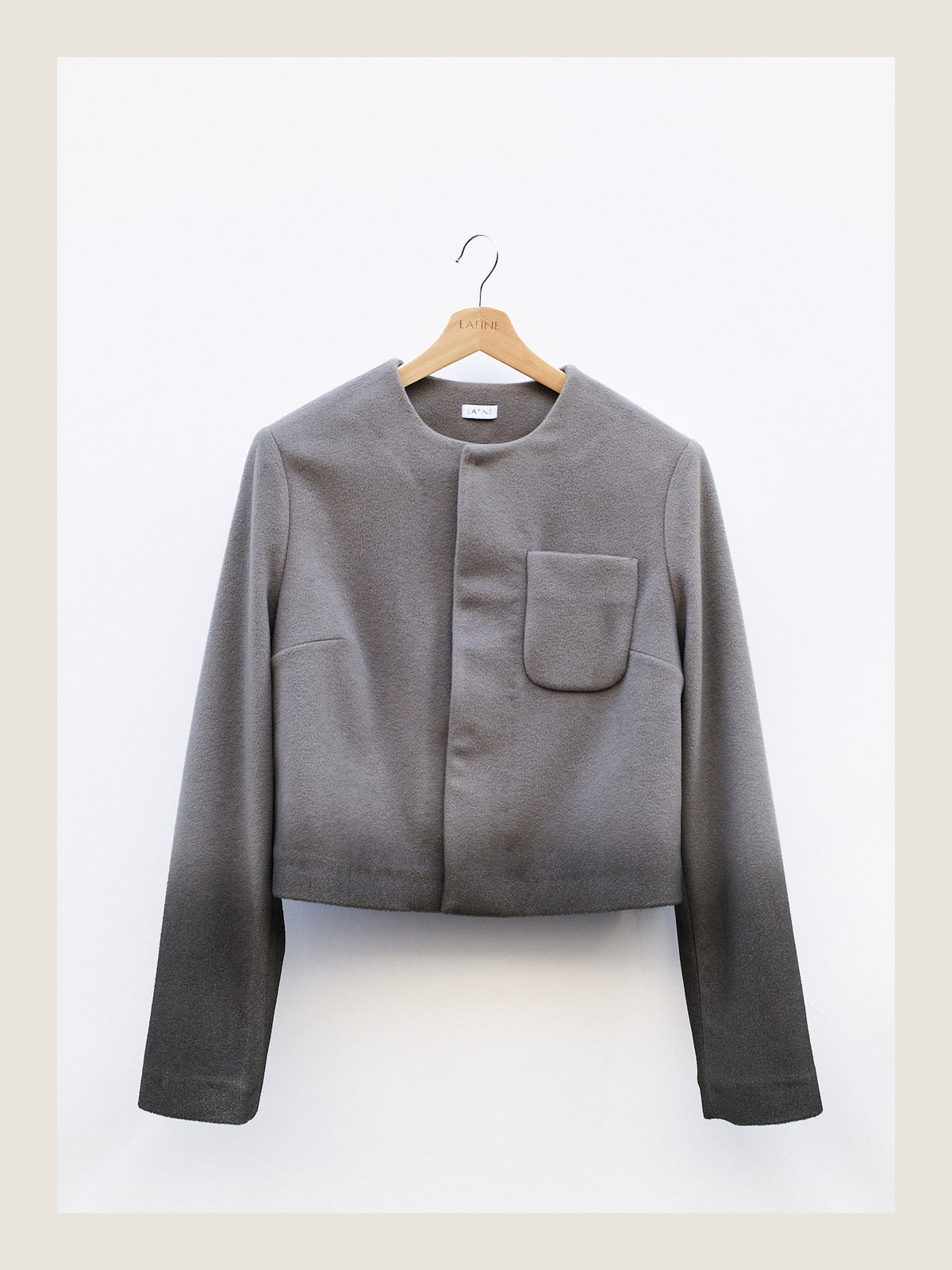 Little Set Jacket in Faded Grey Cashmere