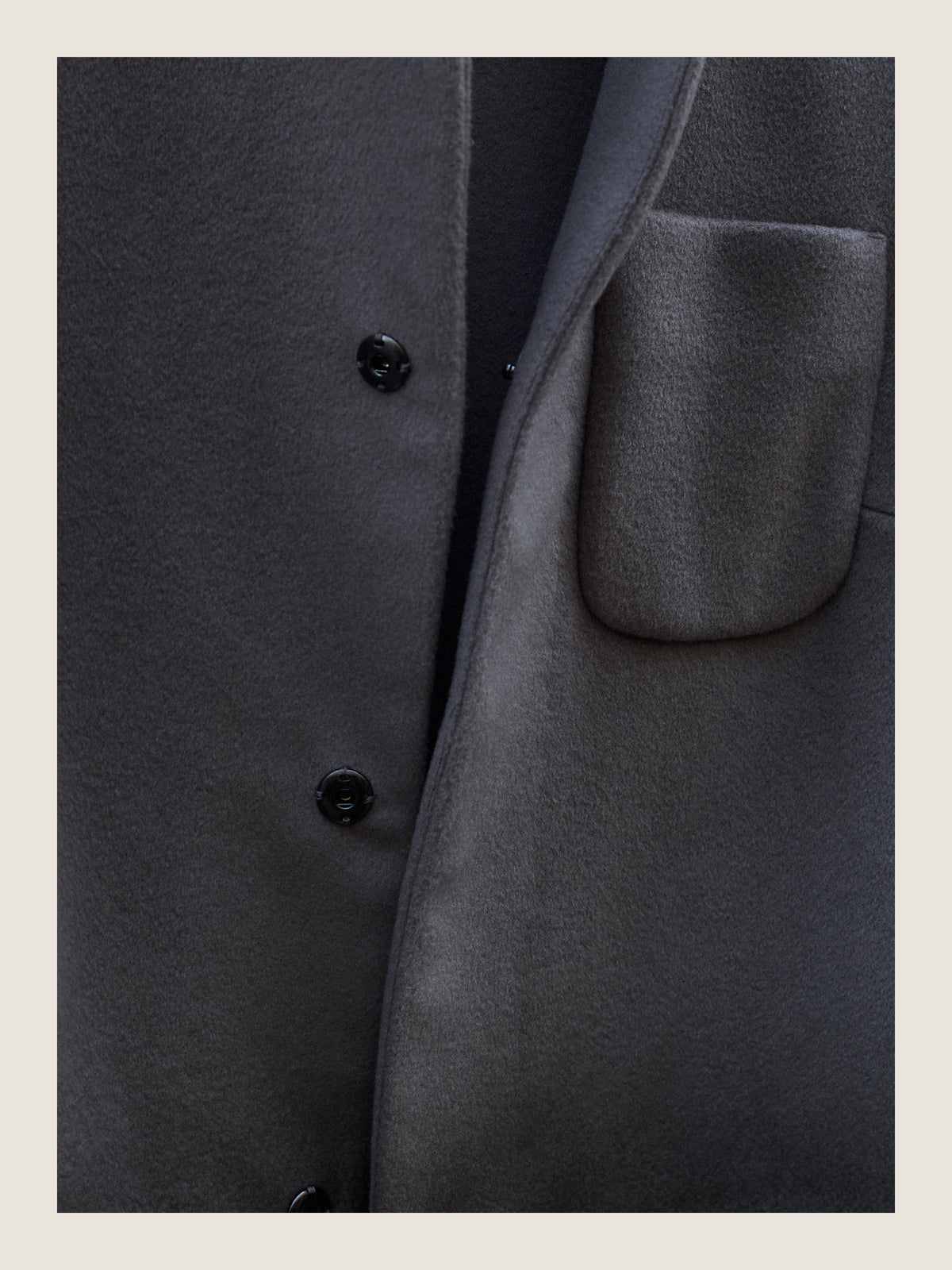 Little Set Jacket in Faded Grey Cashmere