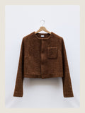 Little Set Jacket in Golden Brown Wool