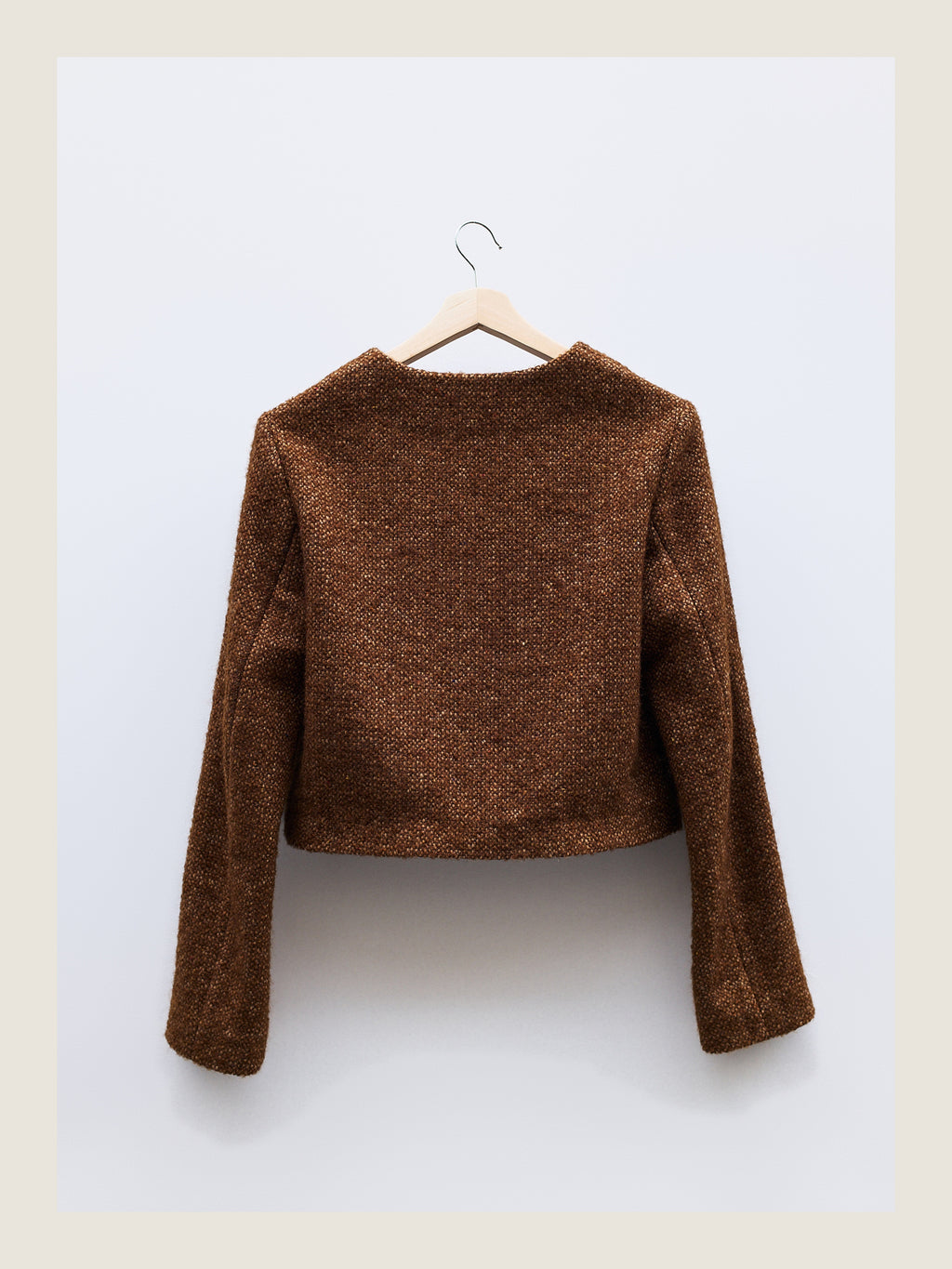 Little Set Jacket in Golden Brown Wool