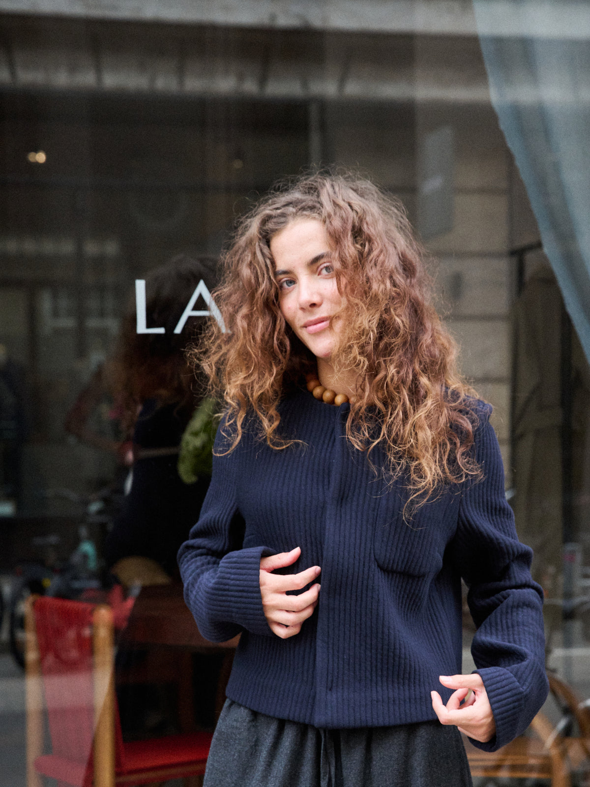 Little Set Jacket in Ocean Wool