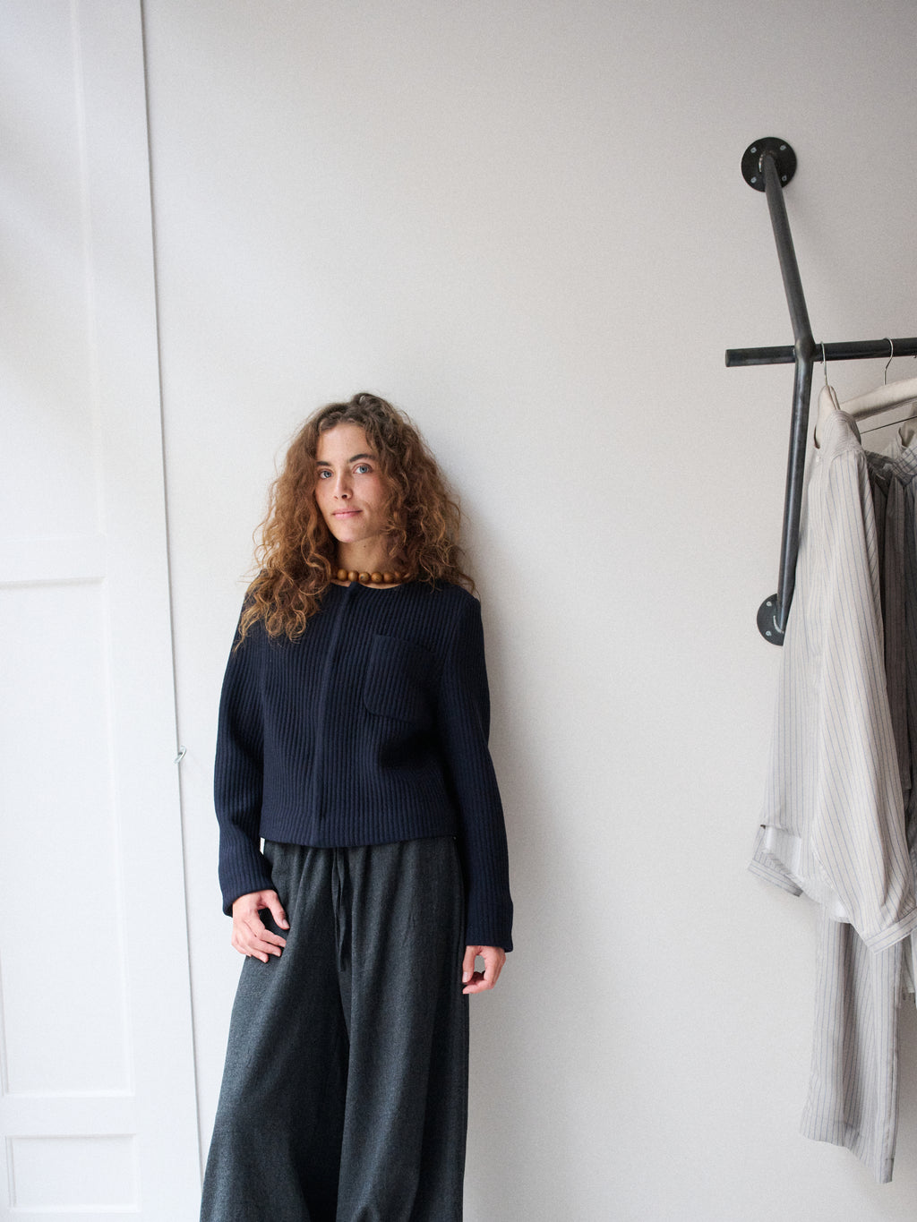 Little Set Jacket in Ocean Wool