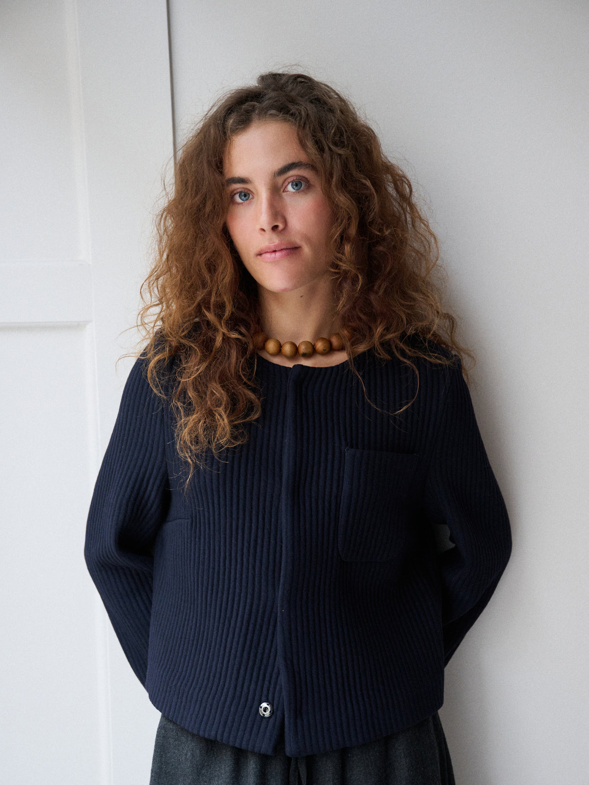 Little Set Jacket in Ocean Wool