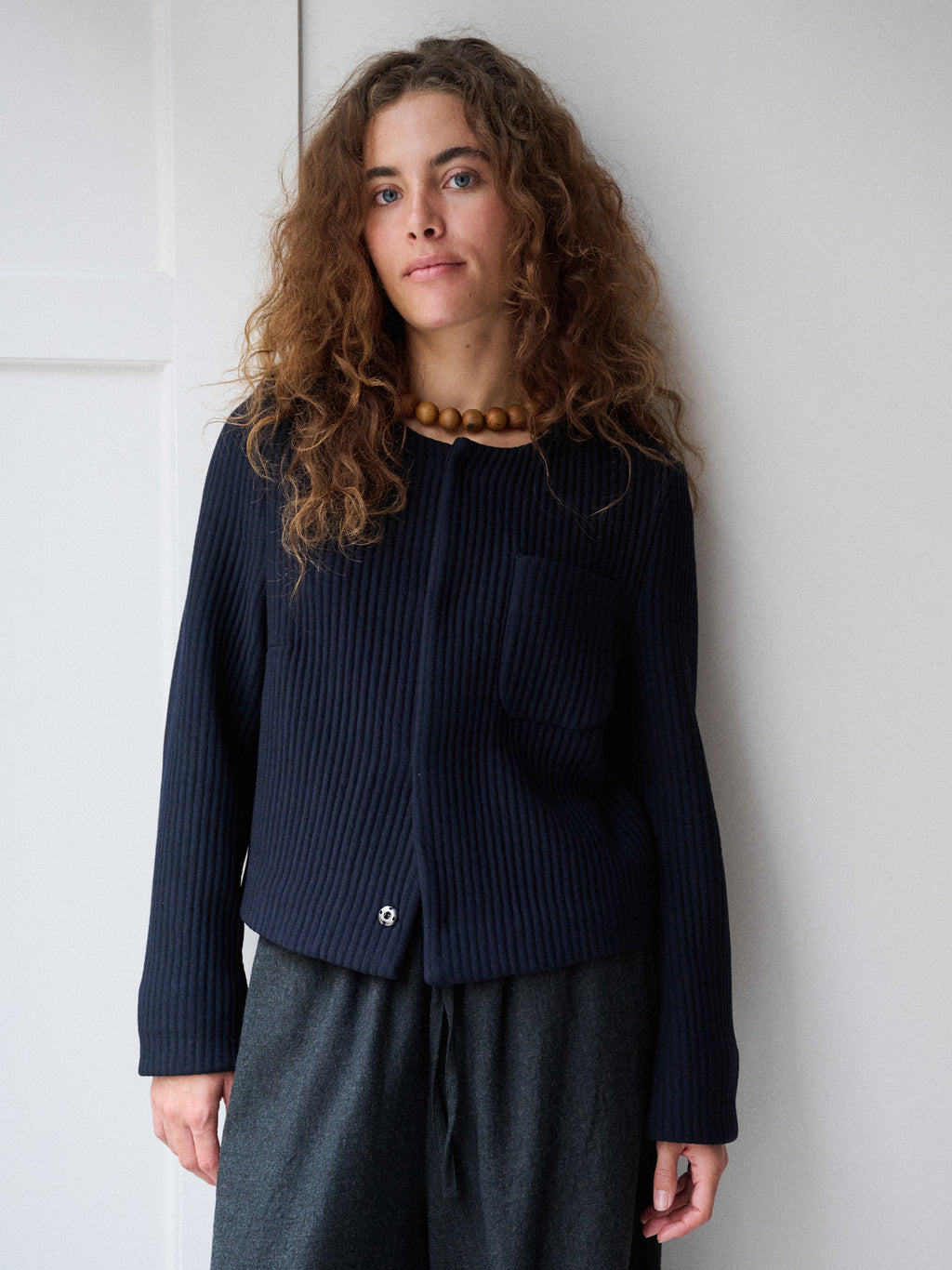 Little Set Jacket in Ocean Wool