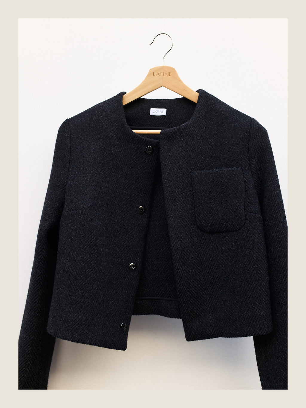 Little Set Jacket in Slate Cashmere