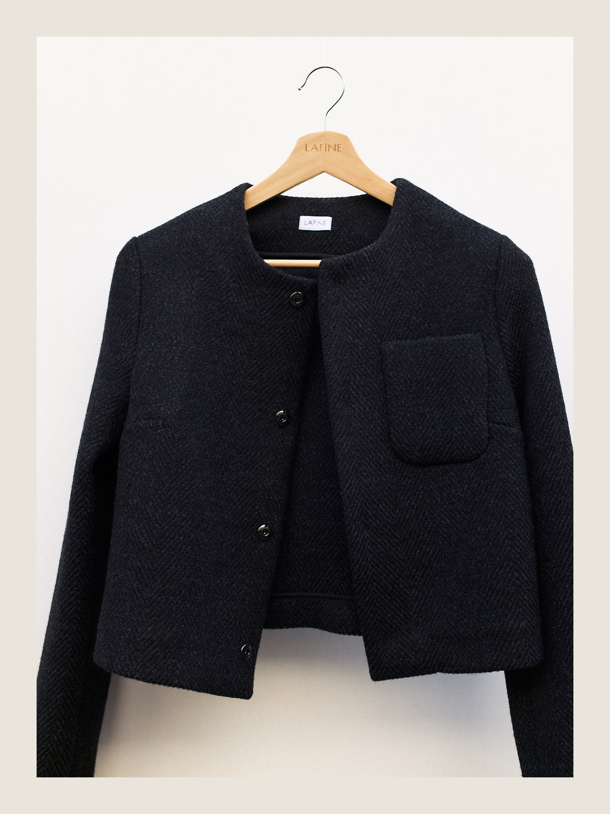 Little Set Jacket in Slate Cashmere