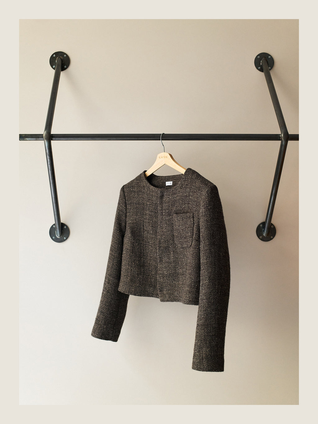 Little Set Jacket in Smoke Wool