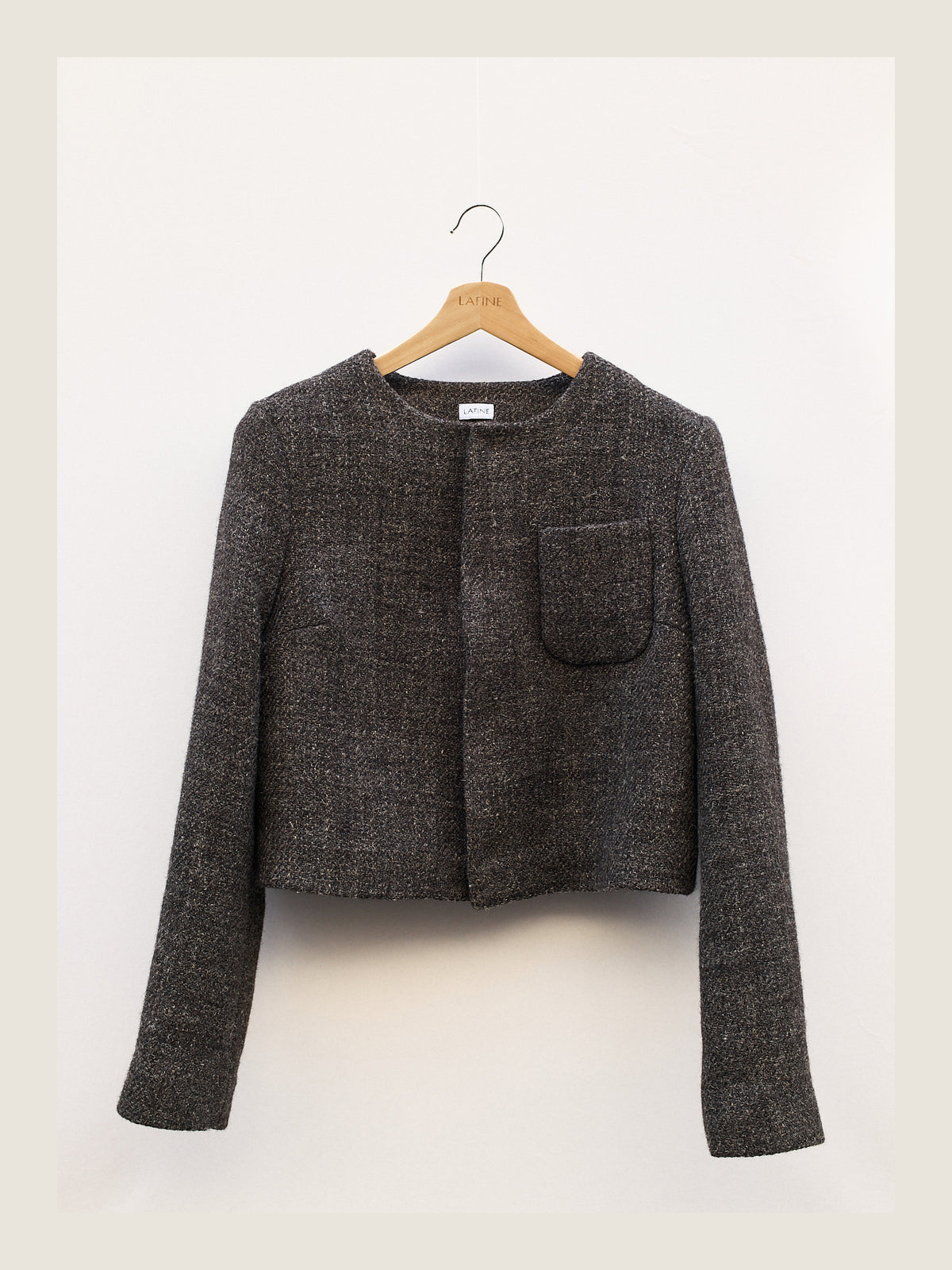 Little Set Jacket in Smoke Wool