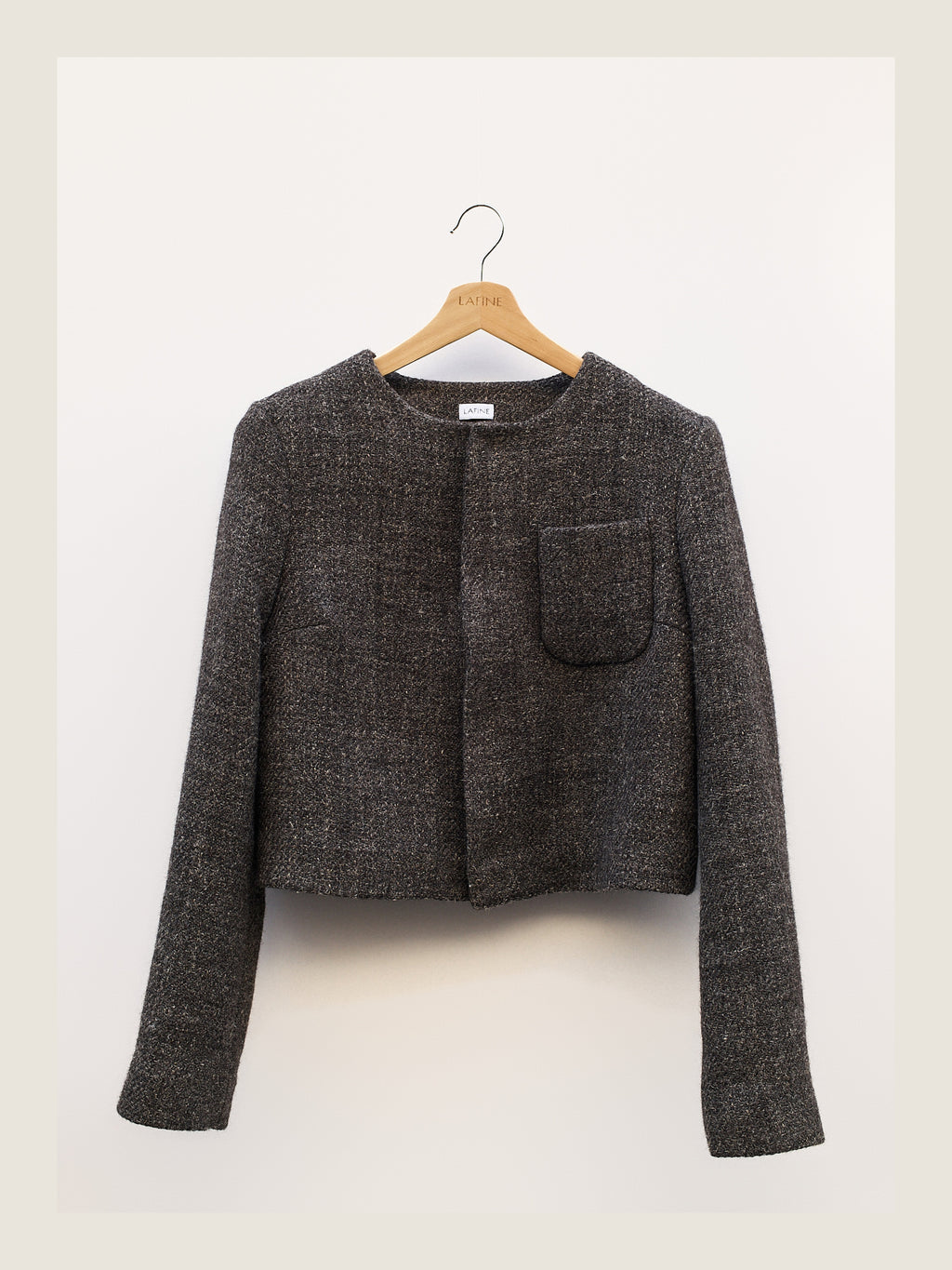 Little Set Jacket in Smoke Wool