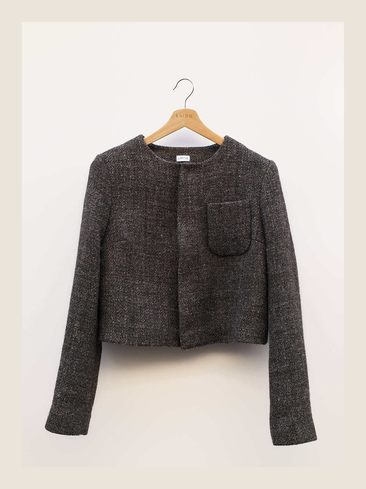 Little Set Jacket in Smoke Wool
