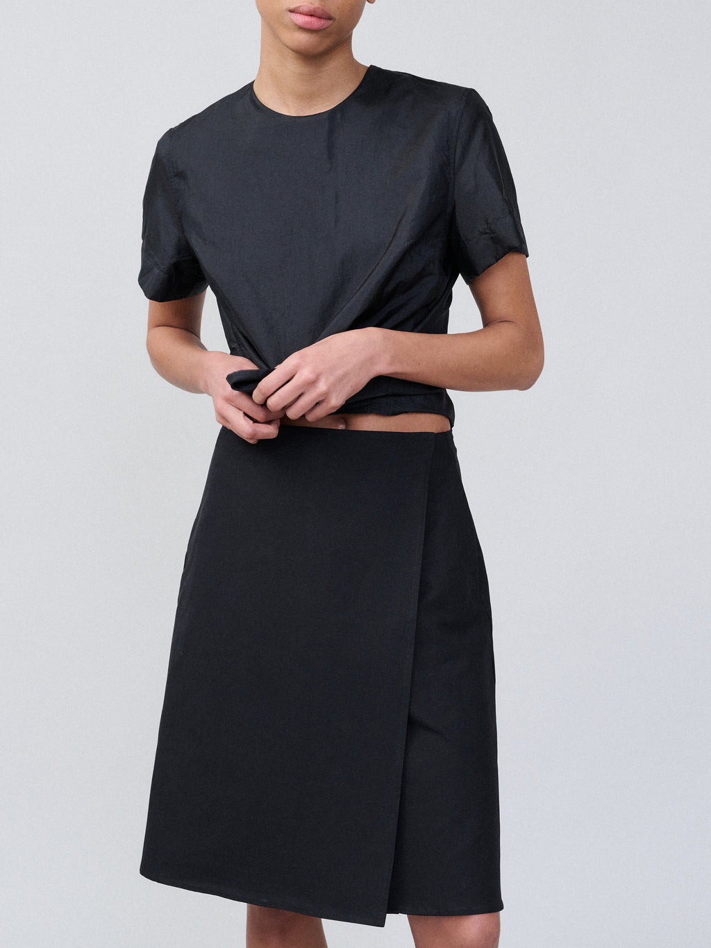 Crisp Top – Silk Nylon Black