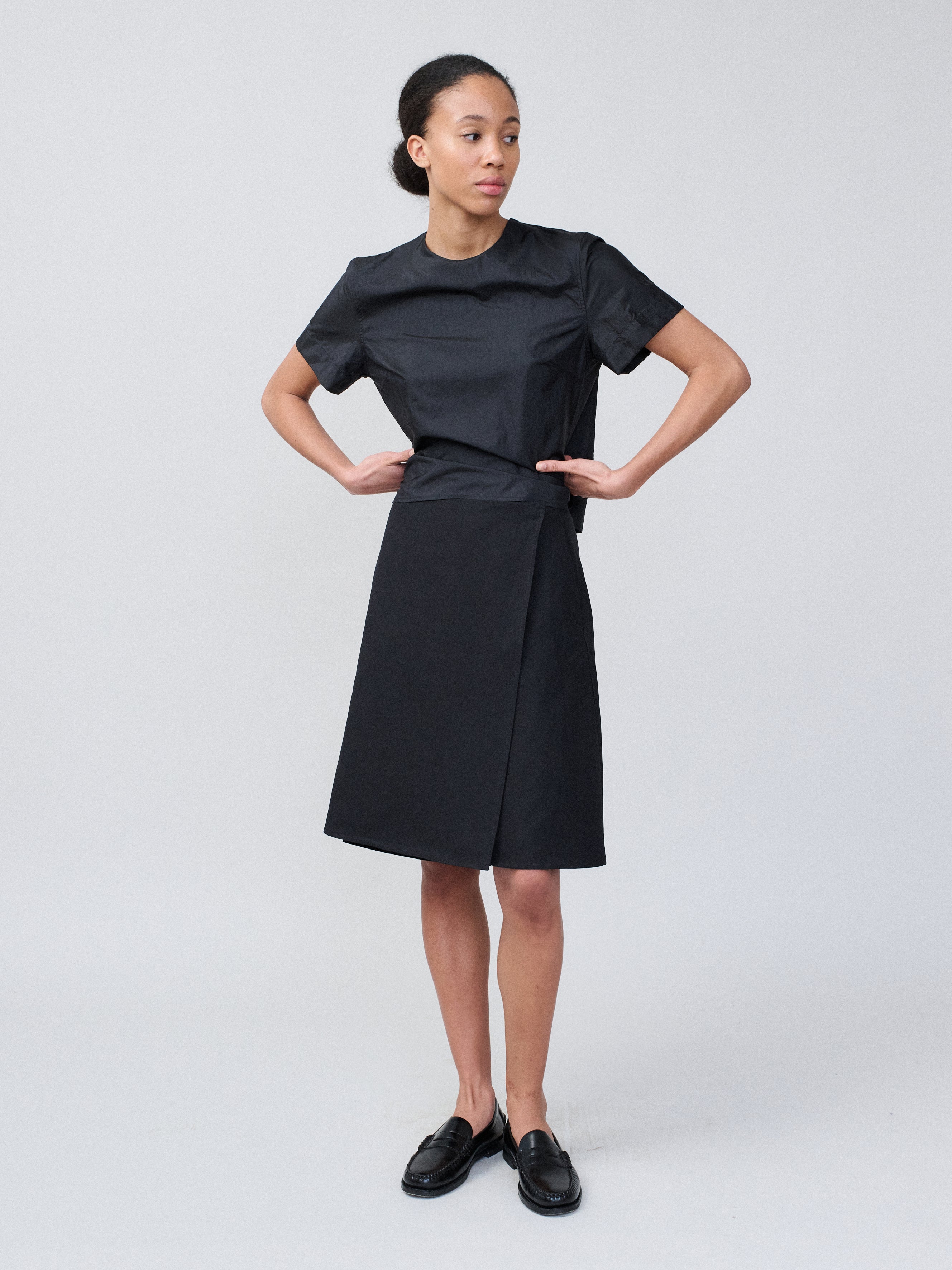 Crisp Top – Silk Nylon Black